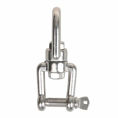 Wartelsluiting 8mm, A4 RVS AISI 316, oog/vork, 2.500 daN