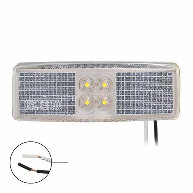 Markeringslamp 12/24V wit 110x40mm LED