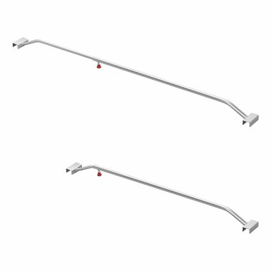 Afdekzeilbeugel aluminium uitschuifbaar 108-146cm voor aanhangerzeil
