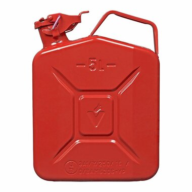 Jerrycan 5L metaal rood UN- TüV/GS-gekeurd