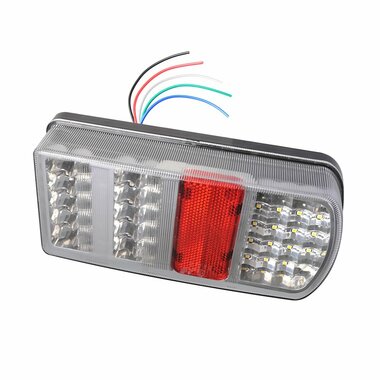 Achterlicht 5 functies 225x105mm 43LED rechts