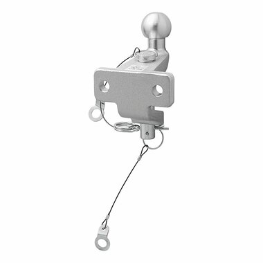 Trekhaakkogel zilver gecombineerd tweevoudige uitvoering D20,2/S350 E-type gekeurd