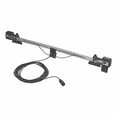 Verlichtingsbalk metaal 140-200cm uitschuifbaar + 12M kabel