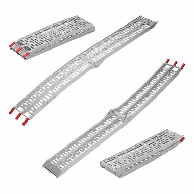 Oprijplaat aluminium vouwbaar 220x28cm 340kg per stuk