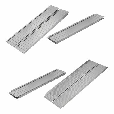 Oprijplaat aluminium vouwbaar voor rolstoel 183x73cm 270kg