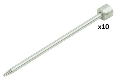 Rotspen 15cm aluminium x10 stuks