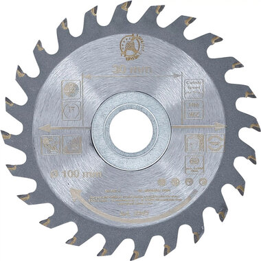 HM cirkelzaagblad diameter 100 x 30 x 2,1 mm 24 tanden