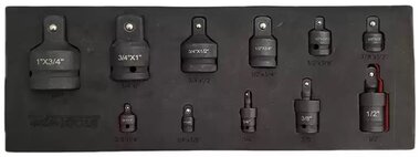 Krachtadapter set 11 delig