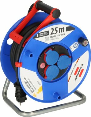 Garant IP44 kabelhaspel voor nijverheid bouw 25m H07RN-F 3G2,5