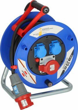 Garant CEE 1 IP44 kabelhaspel voor industrie bouw 20m H07RN-F 5G2,5