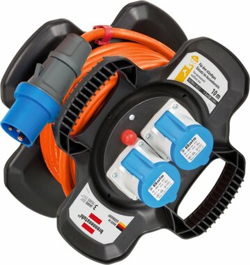 Kabelhaspel X-Gum CEE IP 44 voor Camping Maritime 10m H07RN-F 3G2,5