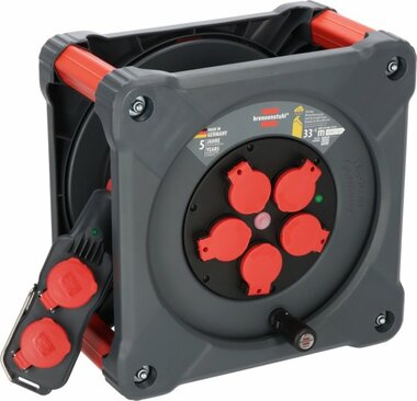 Professional Bouwplaats kabelhaspel met Powerblock KC 3200 5 IP44, 33+5m H07RN-F 3G2.5