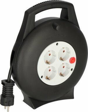 Vario kabelbox VL2-X 4-voudig 10m H05VV-F3G1.5 zwart lichtgrijs