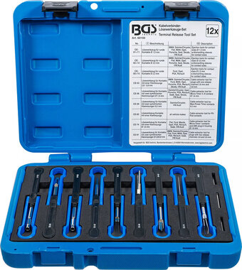 Bgs Technic Kabelconnector losmaakgereedschapsset universeel 12-delig