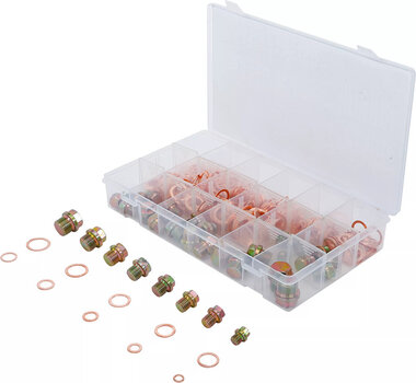 Bgs Technic Assortiment, olieaftappluggen en ringen