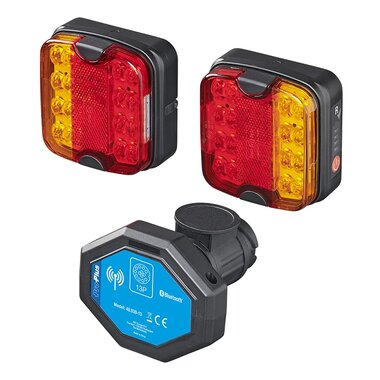Aanhangerverlichtingsset LED met magneten draadloos (Bluetooth) 13-polig