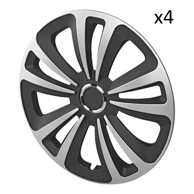 Wieldop Terra zilver/zwart 15 inch x4 stuks