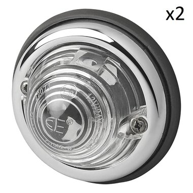 Markeringslamp wit 70mm PM x2 stuks