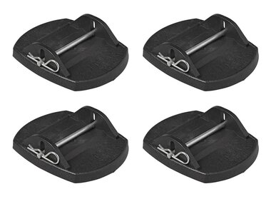 Stabilisatievoeten met metalen pen - set van 4 stuks