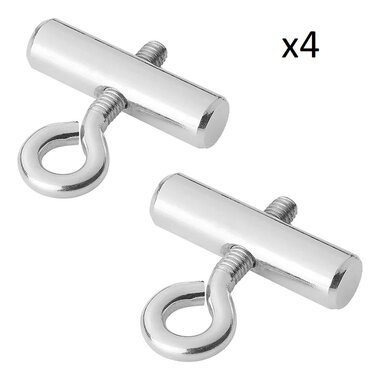 Eindstop voor tentrail 8-10 mm set van 4 stuks