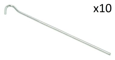 Tentharing 22cm metaal met open oog x10 stuks