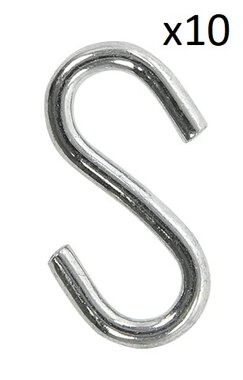 S-haak  dia 3mm 2,9x1,3cm x10 stuks