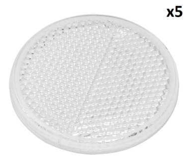 Reflector wit 60mm zelfklevend x5 stuks