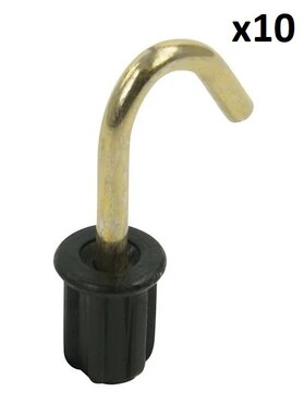 Tentdop 19mm met ronde haak x10 stuks