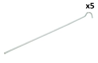 Tentharing 30cm metaal met open oog x5 stuks