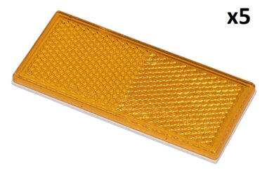 Reflector oranje 82x36mm zelfklevend x5 stuks