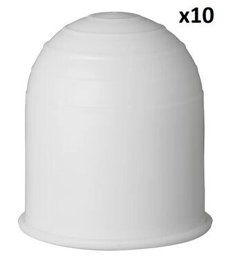 Trekhaakdop wit x10 stuks