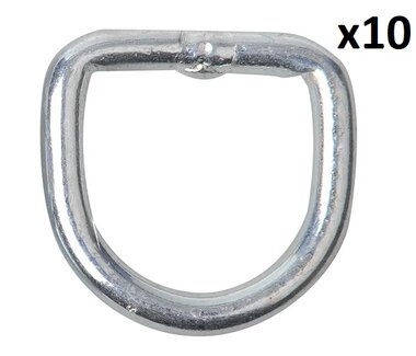 D-ring 10mm x10 stuks