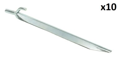 Tentharing 25cm metaal met haak x10 stuks