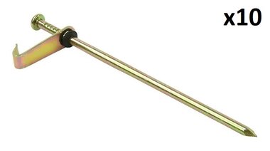Rotspen 21cm metaal met haak x10 stuks