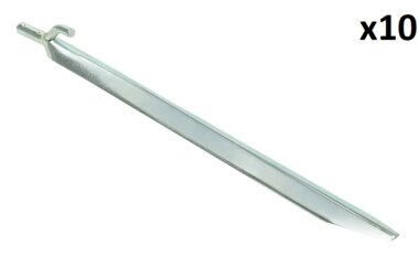 Tentharing 30cm metaal met haak x10 stuks