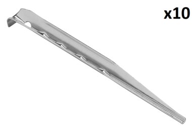 Tentharing 18,5cm aluminium geribbeld x10 stuks