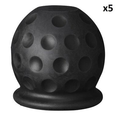 Trekhaakdop Golfbal zwart x5 stuks