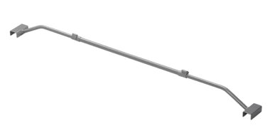 Afdekzeilbeugel metaal uitschuifbaar 100-155cm voor aanhangerzeil