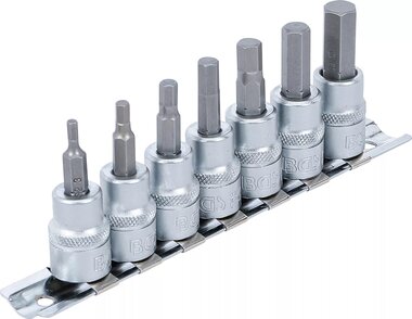 Bgs Technic Dopsleutelbitset (3/8) binnenzeskant 3 - 10 mm 7-dlg