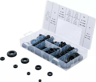 Bgs Technic Assortiment doorvoertulen rubber inchmaat 180-dlg