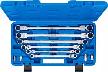 Bgs Technic Ratel knie ringsleutelset 8 - 19 mm 10-dlg