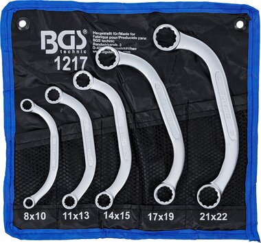 Bgs Technic Startersleutelset 8 x 10 - 21 x 22 mm 5-dlg