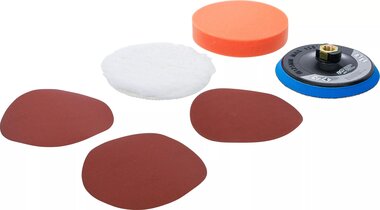 Bgs Technic Schuur en polijst set voor haakse slijper M14