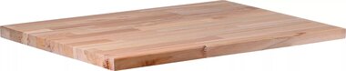 Massief houten werkblad 650 x 550 x 30 mm