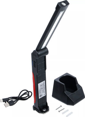 Accu kniklamp COB LED 6,5 W met oplaadstation