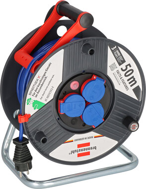 Kabelhaspel 50m IP44 AT-N05V3V3-F 3G1,5 blauw