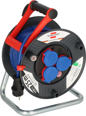 Kabelhaspel 25m IP44 AT-N05V3V3-F 3G1,5 blauw
