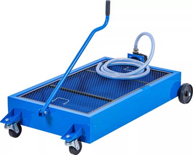 Olie opvangbak verrijdbaar 55 L