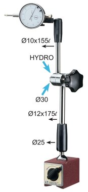 Magnetische standaard met verstelbare houder