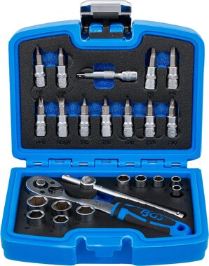 Dopsleutelset 6,3 mm (1/4) 24-dlg